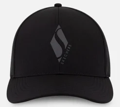 SKECHERS Diamond S Stretch Fit Hat BLK Hot
