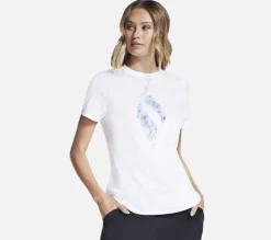 SKECHERS Floral Diamond Classic Crew Tee WHT Best