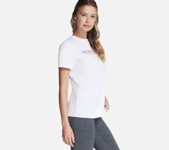 SKECHERS Gradient Short Sleeve Tee WHT Discount