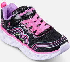 SKECHERS Heart Lights - Retro Hearts BKMT Discount