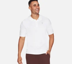 SKECHERS Off Duty Polo WHT New