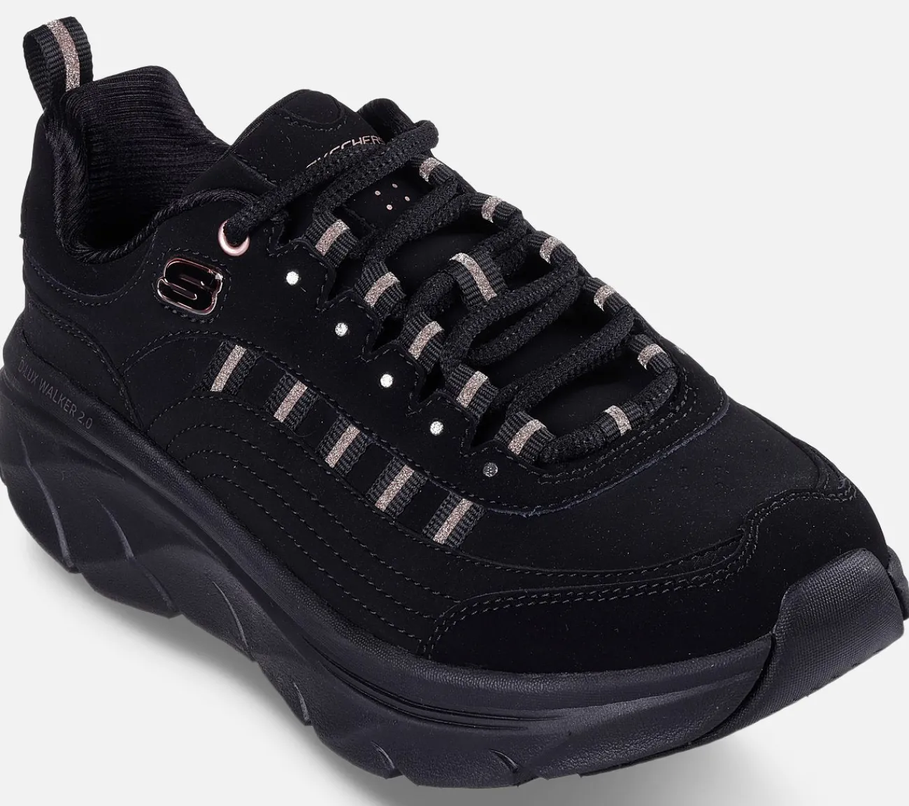 SKECHERS Relaxed Fit: D'Lux Walker 2.0 - Golden Step BKRG New