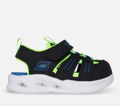 SKECHERS S-Lights: Sola Glow Sandal BKLM Discount