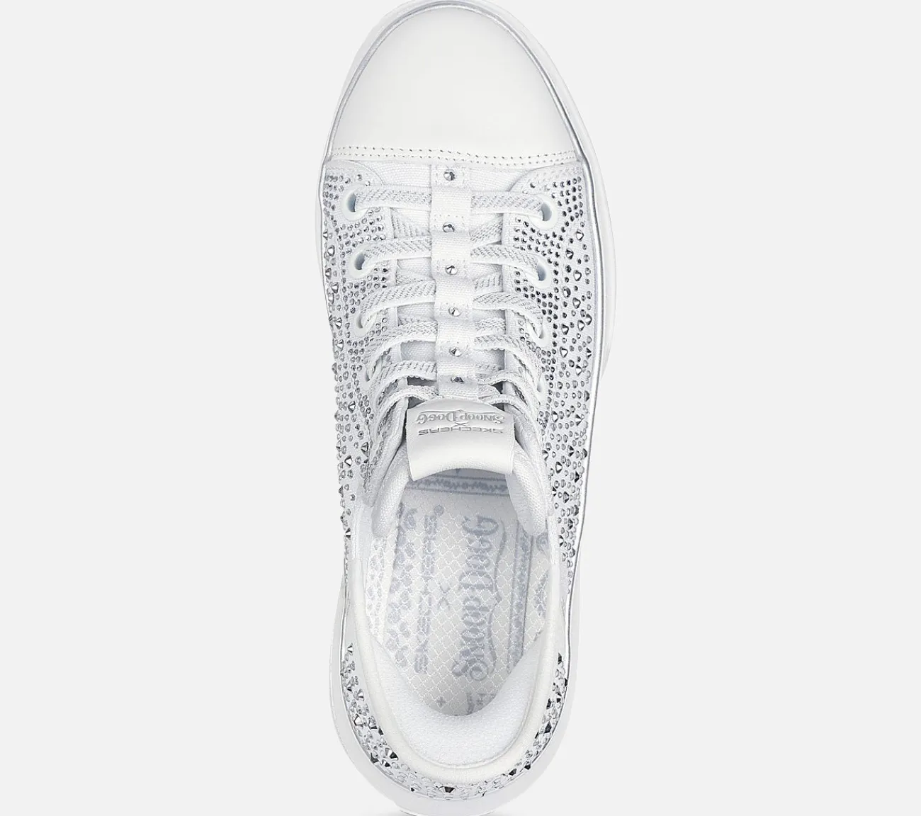 SKECHERS Snoop Dogg: Slip-ins: Snoop One - Rhine-Stoned WHT Clearance