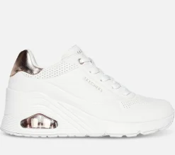 SKECHERS Uno Wedge - HI Steps WHT New