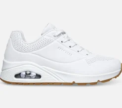 SKECHERS Wide Fit: Uno - Stand on Air WHT Best