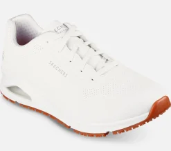 SKECHERS Work: Relaxed Fit: Uno Sr - Suta WHT New